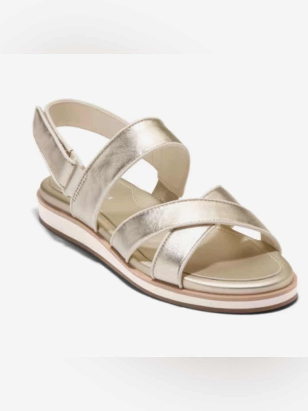 Cole Haan Mirabelle Leather Sandal, Gold